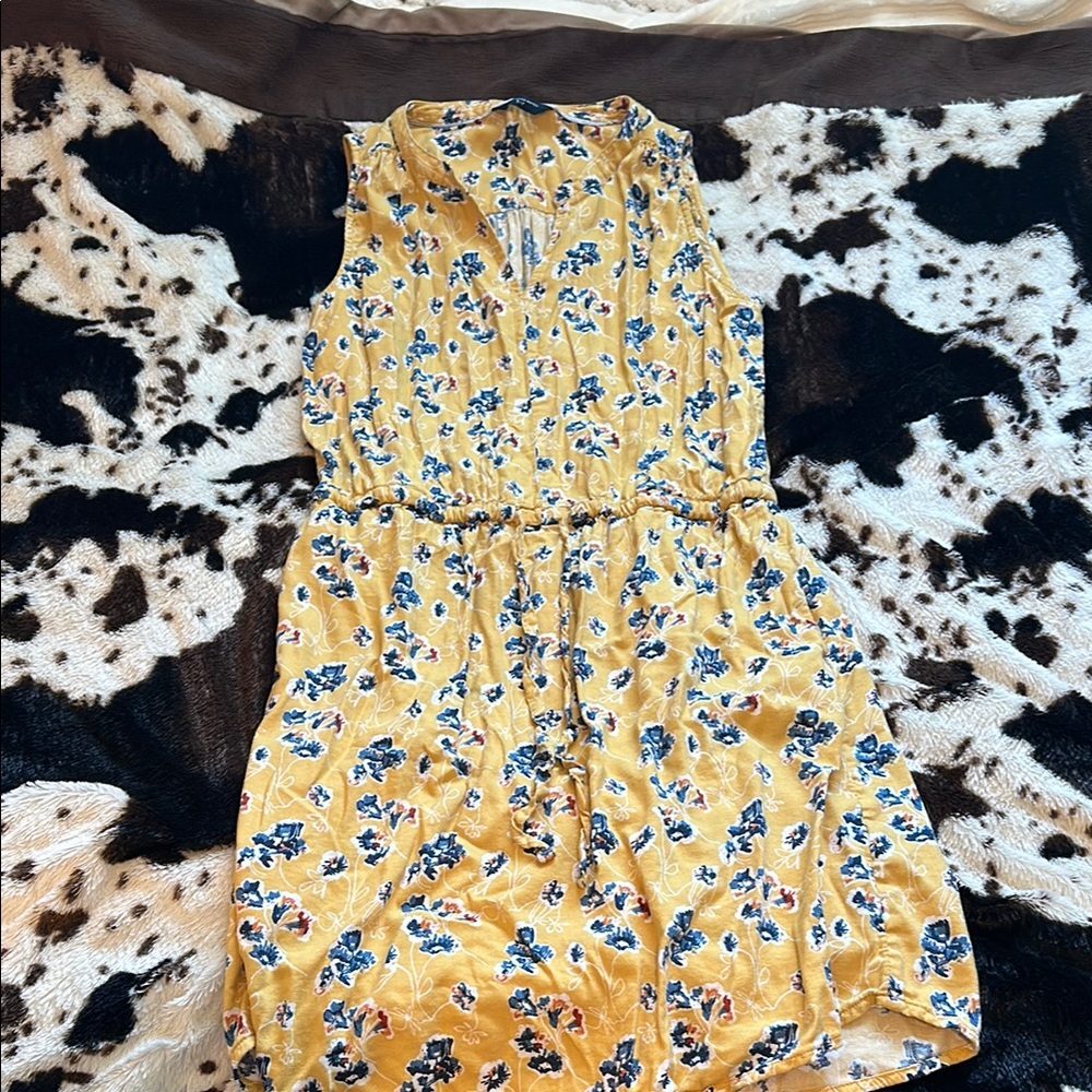 Denver Hayes Mustard Floral Dress